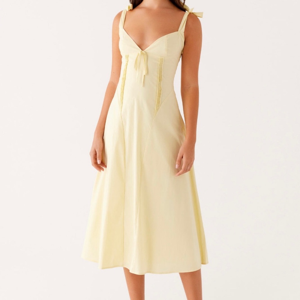 Peppermayo Yellow Midi Dress